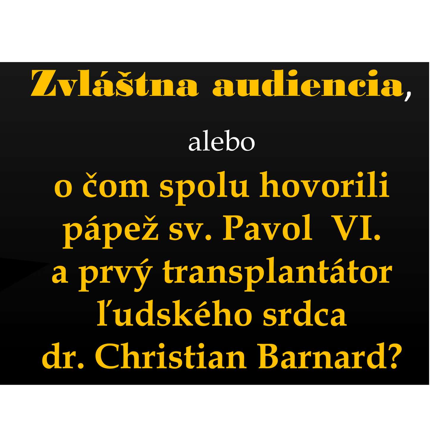 Zvláštna audiencia