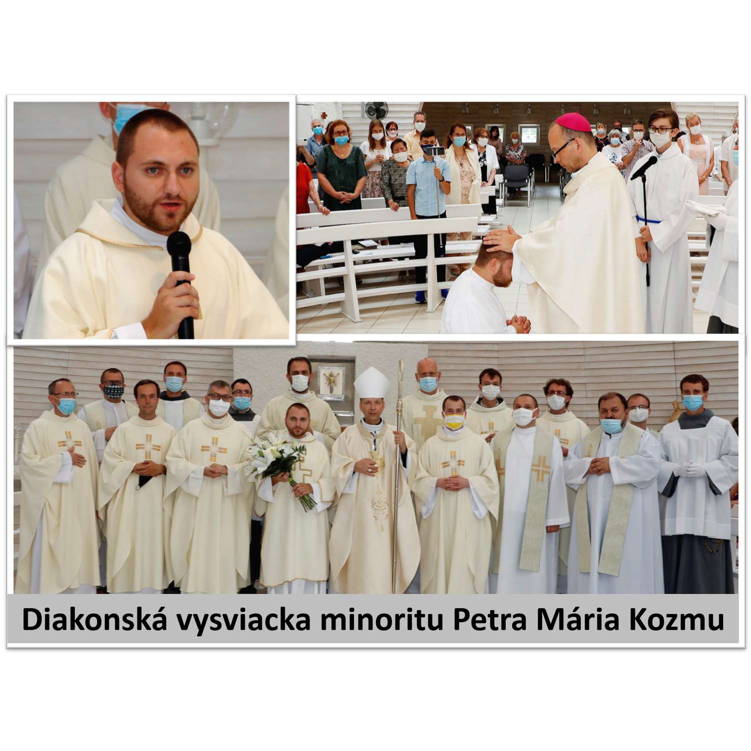 Diakonská vysviacka minoritu Petra Mária Kozmu