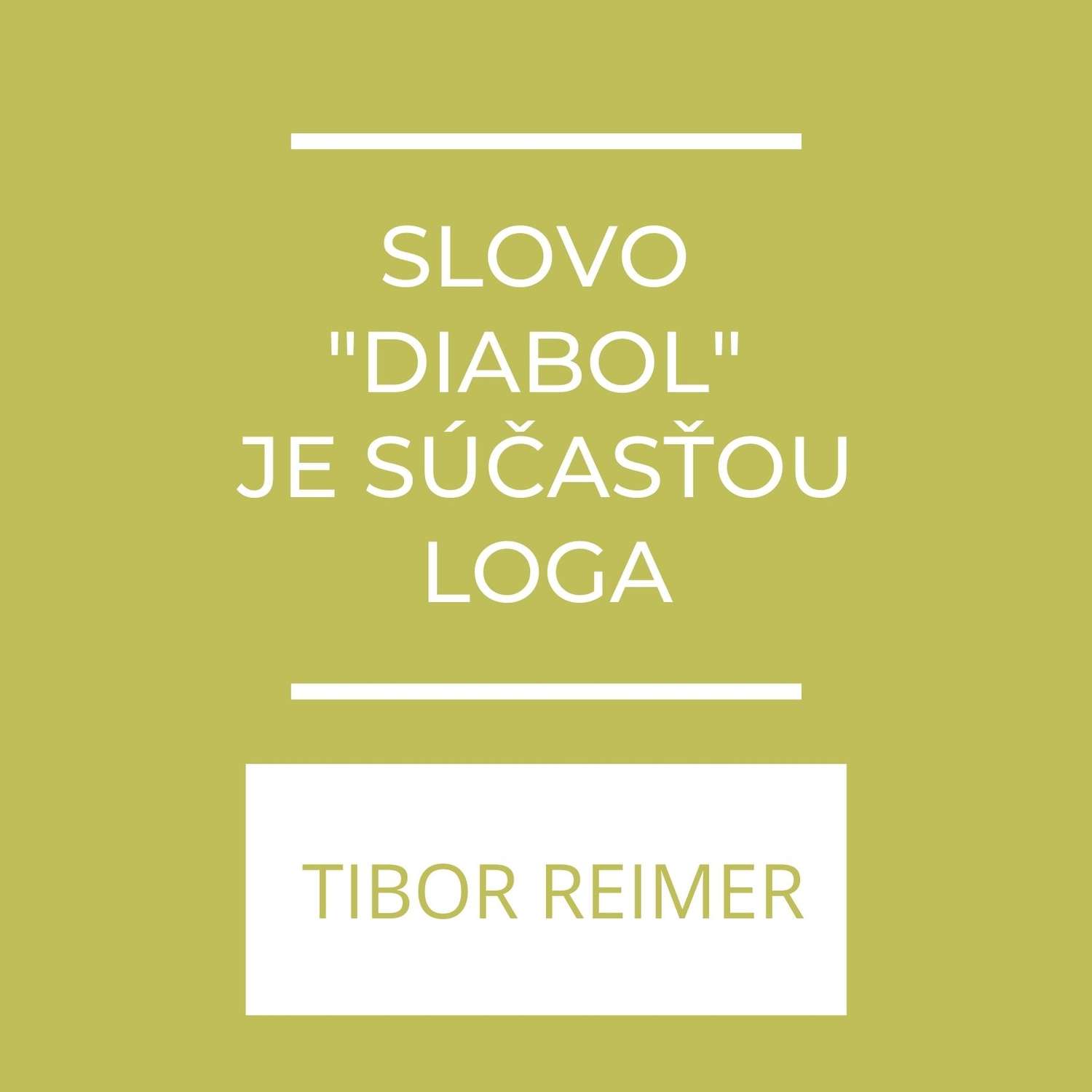 Slovo "diabol" je súčasťou loga
