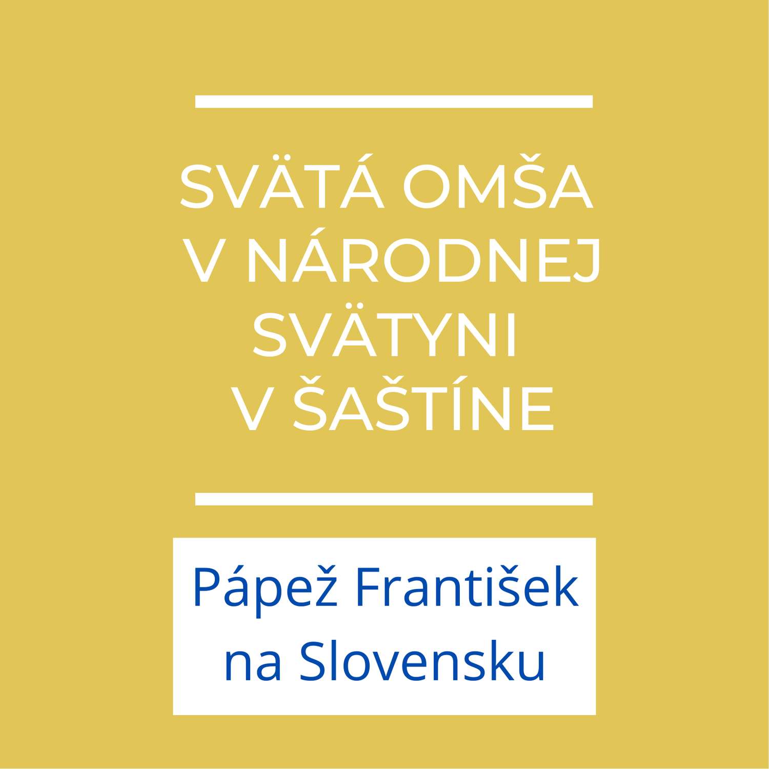 Svätá omša v Šaštíne | Homília pápeža Františka