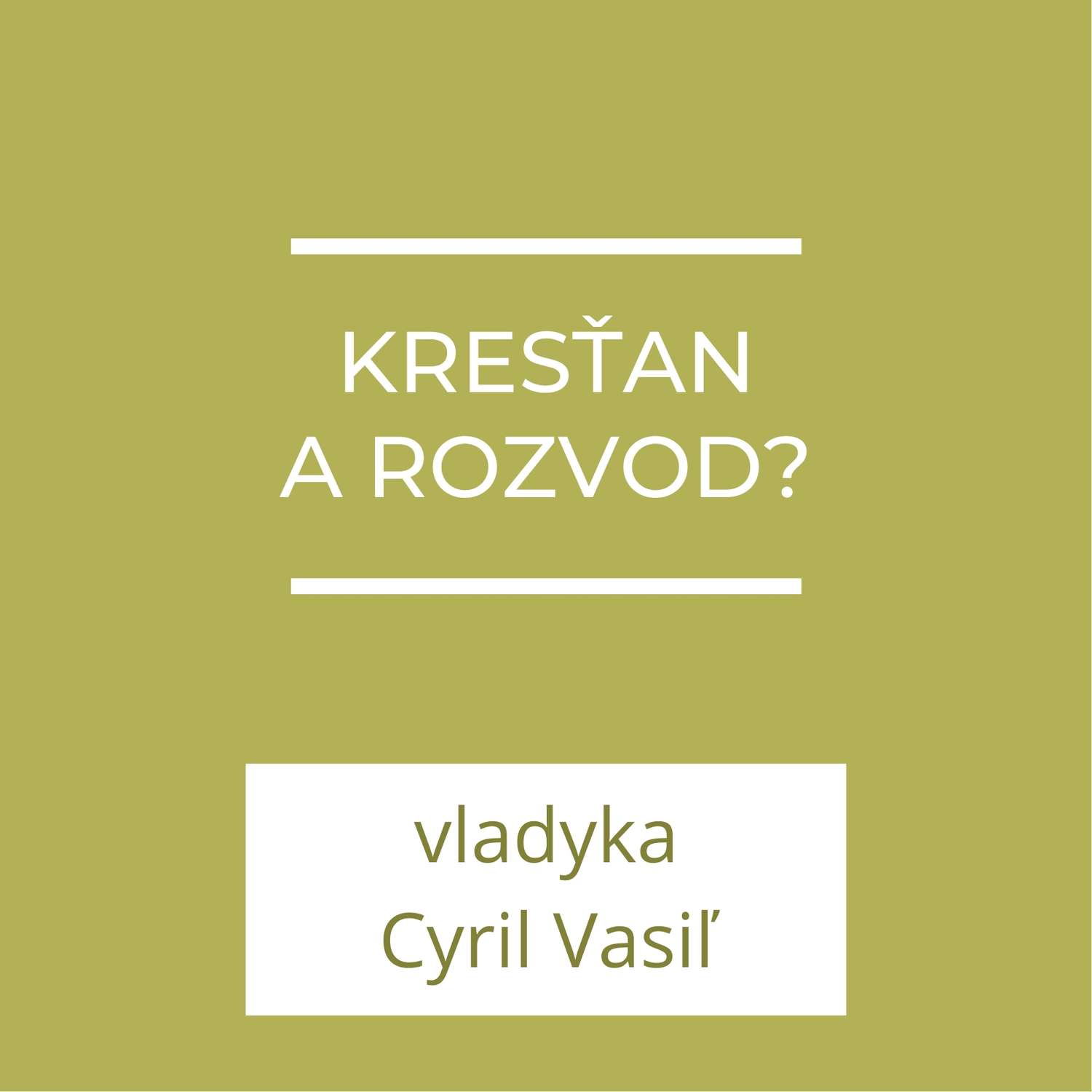 Kresťan a rozvod | A teraz čo?