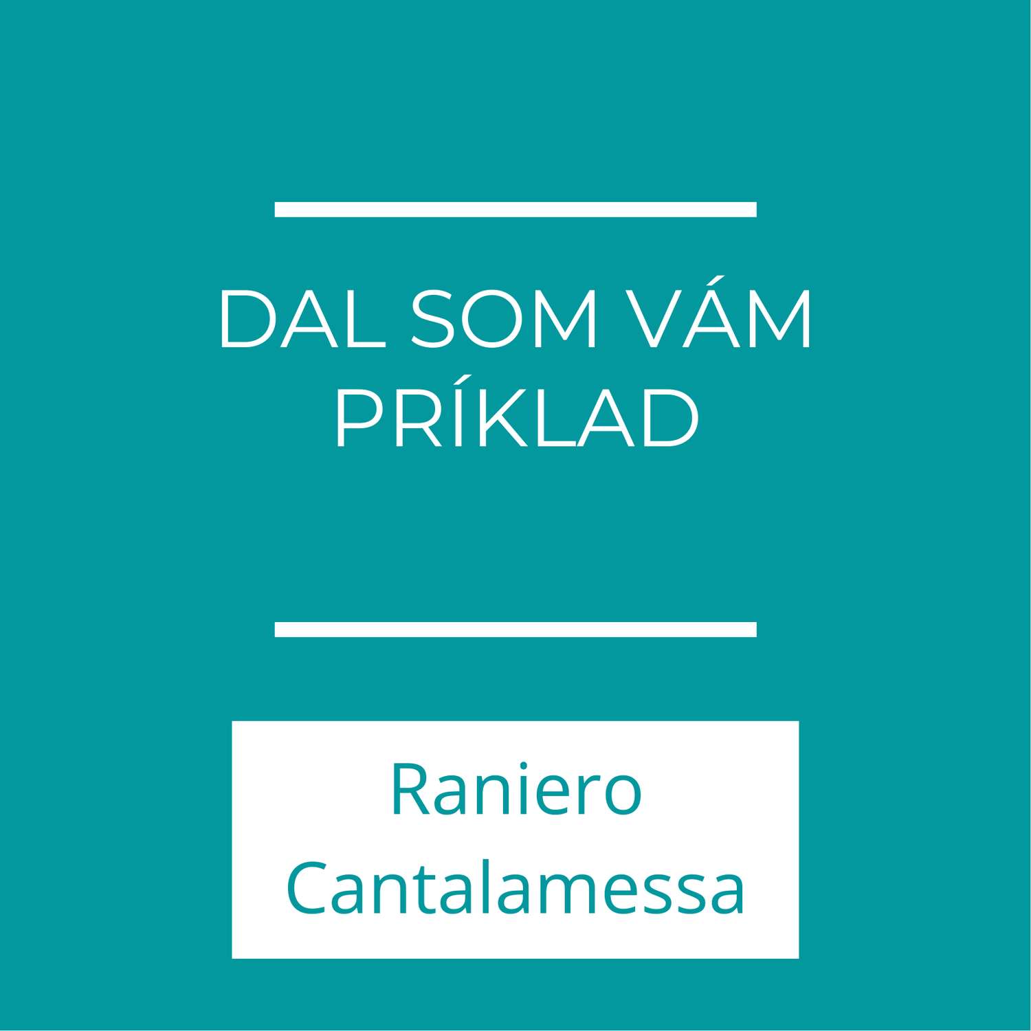 Dal som vám príklad | Raniero Cantalamessa